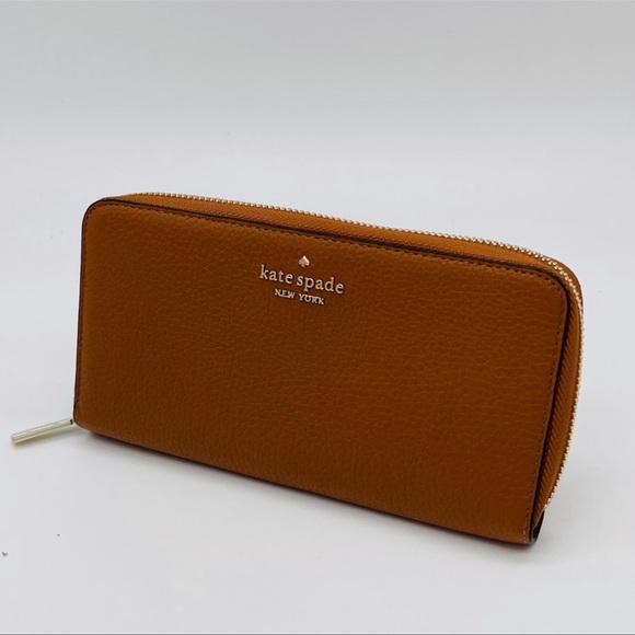 Kate Spade Leila Large Continental Wallet Leather Rich Brown - Picture 3 of 9